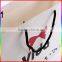 custom white paper bag package clothing paper bag