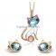 Stainless Steel Jewelry Fashion cute cat Jewellery Set