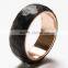 8mm stainless steel Ring With Black Carbon Fiber Inlay Unisex Men's Ring Anniversary Engagement Wedding Band