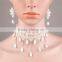 MYLOVE Imitation Pearl Jewelry Set White Lace Bride Jewelry MLT024