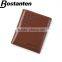 customized logo genuine leather small wallet for men wholesale
