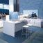 Interior melamine kitchen cabinet with kitchen cabinet waste bin