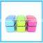 Eco-friendly Double-deck Japan Bento Lunch Box Plastic Storage Containers Spork&Spoon Set