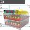 WQ-72 mini incubator with two fans, high hatch rate mini chicken egg incubator