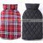 Wholesale fashion british style dog water proof jacket, pet dog clothes