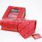 Set of silk neck tie with cufflinks and handkerchief with various colors and design