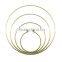 Brass Plate Large metal O ring for bag. High quality round ring with Butt Welded Steel wire rings ID 8"