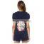 Ladies Summer Short Sleeve Embroidered Velvet Track Suit