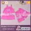 Famous Brand Pink Princess Baby Girls Vest Set Newborn Girls Clothing