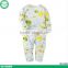 2017 new arrival bamboo fabric 2 pieces long sleeve children clothes set baby sleepsuit