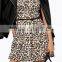 Runwaylover EY2202D Ladies 2017 Fashion Leopard Printed Mini Club Dress