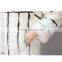 The mink grass mink coat black and white color