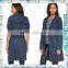 New Outwear Womens Tops Indigo Long Belt Fastening Denim Dresses