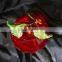 New Design Crystal Apple With Metal Leaf for Wedding Souvenir or Gift