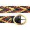 fancy colorful braided belt for women
