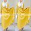 High Quality Round Neckline Long Sleeve Muslim Embroidered long Maxi Dress