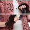 Women's Genuine Suede Leather Fingerless Gloves With Rabbit Fur Trim