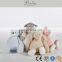 Cute dog plush toy with bow tie wholesale