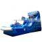 HI outdoor playground inflatable water slides china, big water slide with pool for sale