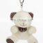 12cm promotional love small plush teddy bear keychain toys for wedding gift