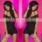 Beautyslove sexy hot open sleepwear black lace red bowknot Halter nightwear Sexy Babydoll