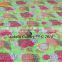 Fruit Print Single Kantha Bedspread Twin Quilt Parrot Green Color Indian New Traditional Fruit Print Kantha Quilts/Gudri