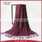 Manufacture hot selling brush cashmere solid color pashmina scarf
