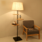 Rubber Wood Flooring Lamp light with Racks