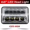 CZG-4624 for Traillers Trucks 6x4 inch 24w led head lamp with hi/low spot beam black for heavy duty 4X6 inch led head light