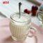 New style 150ml vertical glass pudding cup with handle