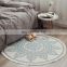 i@home european simple digital printing living room round bedroom floor mat