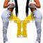 Womens two color combos with pockets  joggers sweatpants