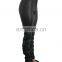 new design hot sexy plus size S 3XL winter black pu woman leather pants flare trousers