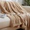 Ultra Soft Flannel Fleece All Season camel Throw 50"*60" Light Weight Living Room,Bedroom Warm Blanket