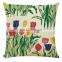 Watercolor Plant print pattern decoration sofa pillow cushion
