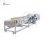 Small industrial 100kg 200kg conveyor belt washer with speed control/commercial vegetable washing machine