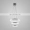 LED Pendant Light Living round Rings Modern Home Ceiling Light Fixture Flush Mount Lighting Warm White 90-240V