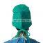 Disposable surgeon adjustable cap with tie surgical hat head cover