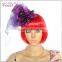 girls purple banquet head flower