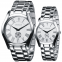 Stainless Steel Women Watches Man Fashion Quartz Watch