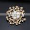 wholsale fashion silver gold diamond pearl bulk custom letter rhinestone pin brooch
