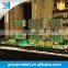 Plaza shopping mall building model with cars ,human figures, architectural scale models