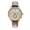 Stainless Steel Case multi-function Watches Man Genuine Leather Dual Time Quartz Watch