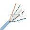 Cat6 lan cable indoor use 0.57mm bare copper CCA cat6 network cable cat6 communication cable