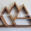 Natural wood mountain shelf multilayer wall mounted floating display shelves 26.75x16x3.5 inches