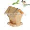 Customized small cute outdoor decoration pigeons bird house,Build and paint a classic wooden feeder