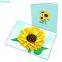 Sunflower 3D Pop-up Card Best Sweet Words Expressing to my Girlfriend on Valentine’s Day