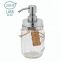 ODM OEM Design Different Empty Hand Wash Soap Bottle Foam Pump Glass Shampoo Bottle Packing 100Ml Mason Jar With Metal Lids