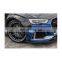 2017-2019 Car Bumper Canards Hot Sale Style 100% Dry Carbon Fiber Material For AUDI RS3