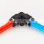 MPV series pneumatic parts 4mm 6mm 8mm 10mm 12mm pu hose connector angle two snorkel L-type push to connect fitting